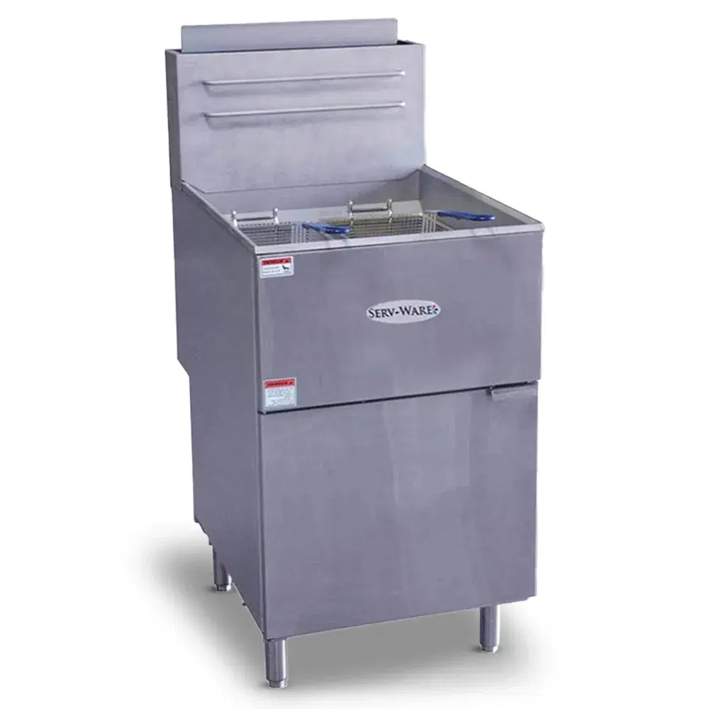 Serv-Ware SGF-70N 21" Commercial Fryer, 5 Tube, Stainless Steel, Natural Gas, 30,000 BTU/H