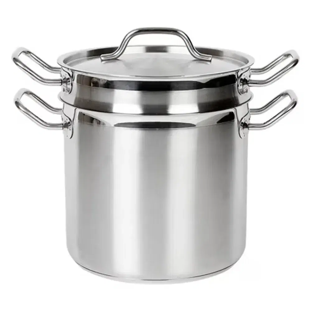 Thunder Group SLSPC012 12 Qt Stainless Steel Pasta Cooker with 10-7/8" Diameter x 1/2" Thick Lid