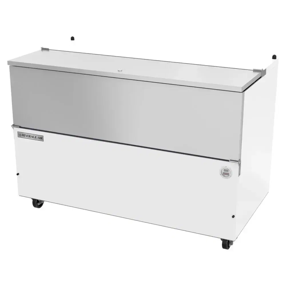 Beverage-Air SM58HC-W 58" Milk Cooler, 1 Sided Stainless Steel