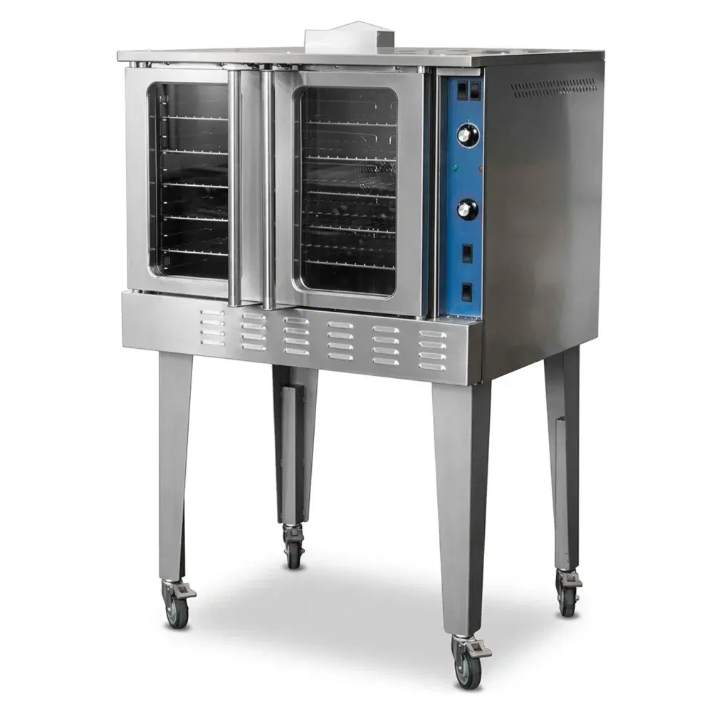 ProKitchen Series 38" Single Deck Gas Convection Oven with Legs, Full Size, 54,000 BTU - Convertible