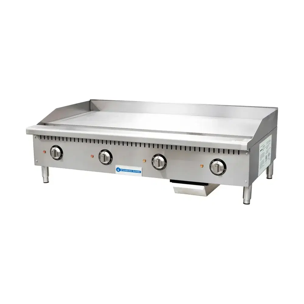 Standard Range 48" Thermostatic Countertop Electric Griddle, 208/240V, 1 Year Warranty