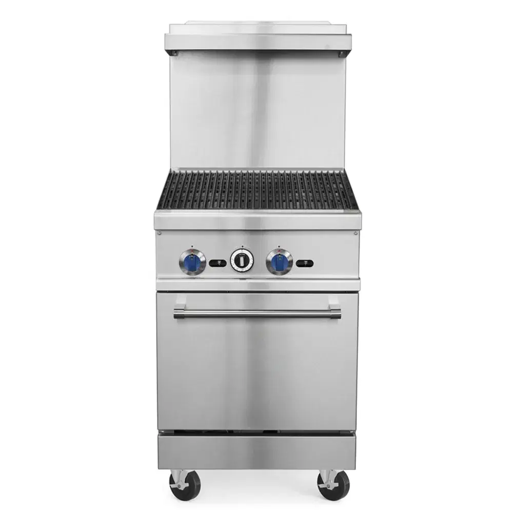 ProKitchen Series 24" Gas Range with Charbroiler Top & Oven, Natural Gas - 103,000 BTU