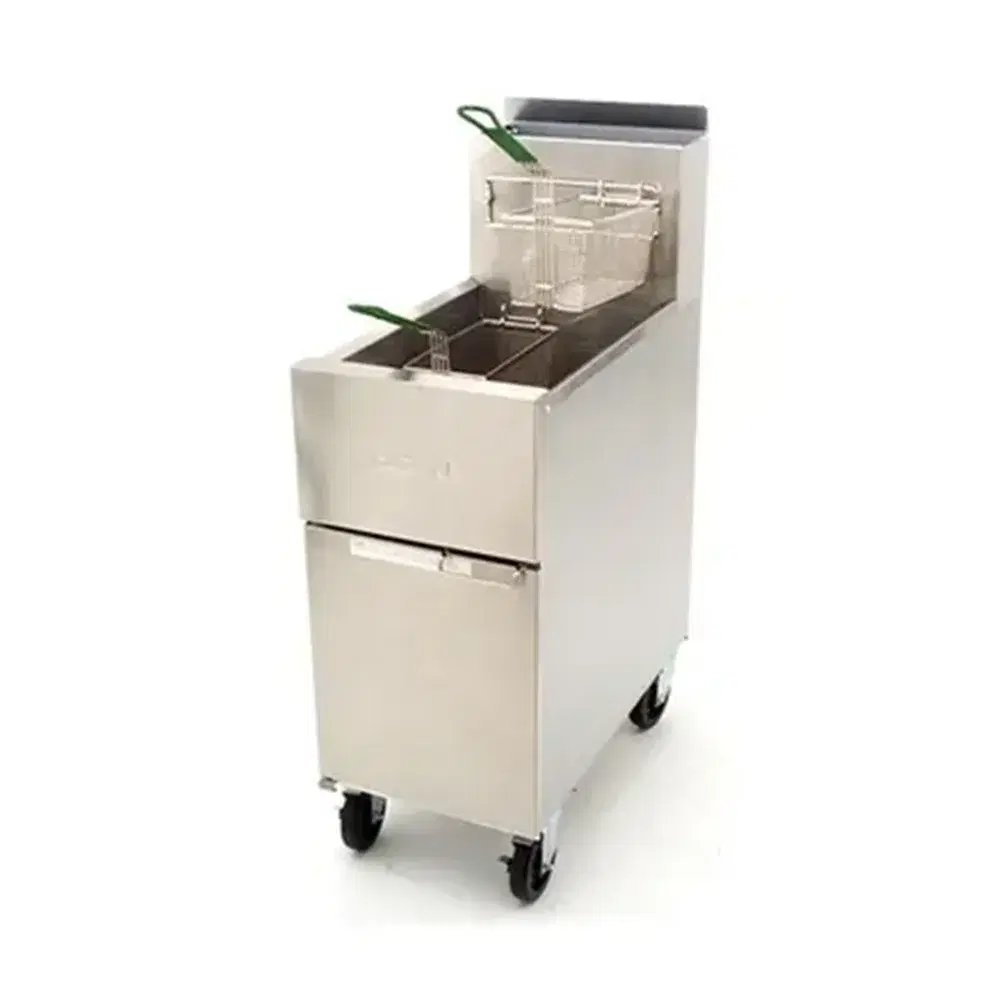 Dean by Frymaster SR142G 16" Commercial Gas Fryer, Natural Gas, 43 lbs Oil Capacity, 105,000 BTU