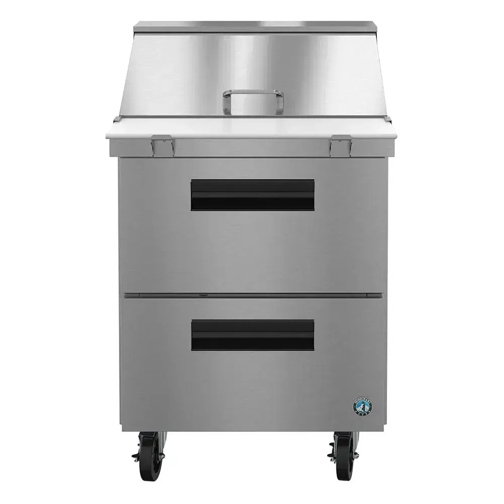 Hoshizaki SR27B-12MD2 27" Steelheart Series Sandwich/Salad Prep Table with Refrigerated Base, Stainless Steel, 115v
