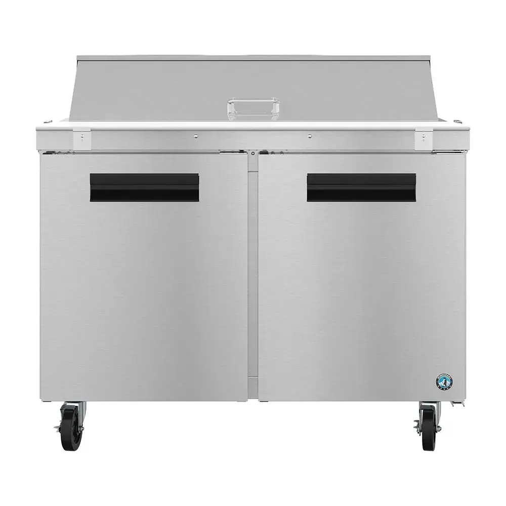 Hoshizaki SR48B-12 48" Steelheart Series Sandwich/Salad Prep Table with Refrigerated Base, Stainless Steel, 115v