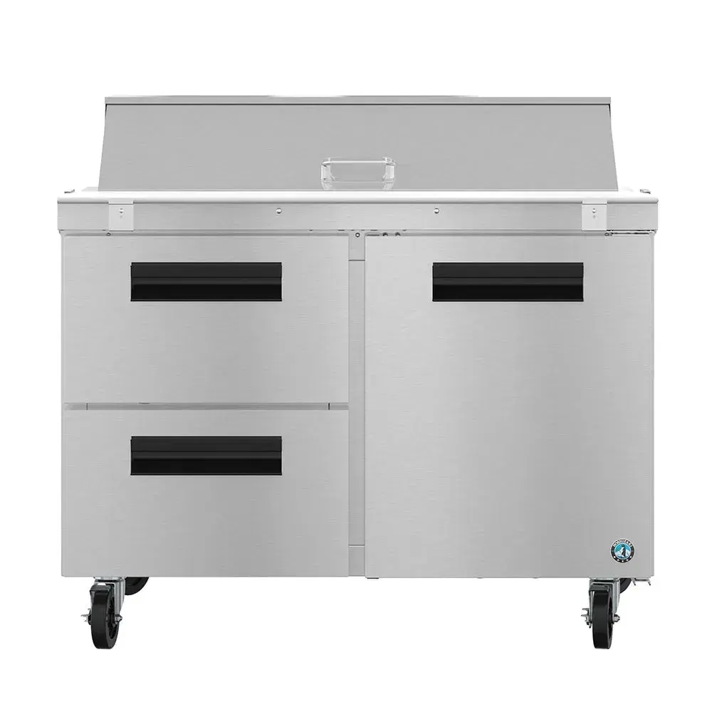 Hoshizaki SR48B-12D2 48" Steelheart Series Sandwich/Salad Prep Table with Refrigerated Base, Stainless Steel, 115v