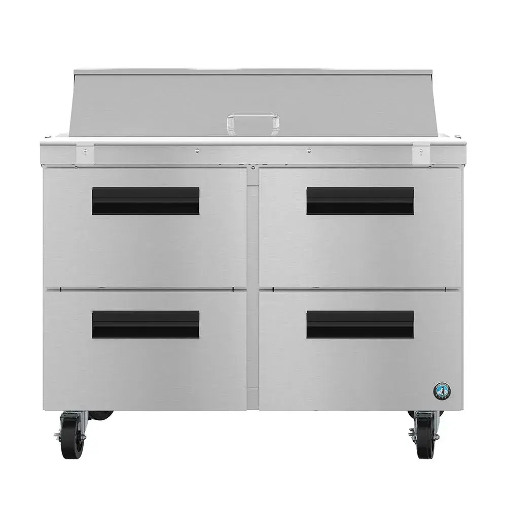 Hoshizaki SR48B-12D4 48" Steelheart Series Sandwich/Salad Prep Table with Refrigerated Base, Stainless Steel, 115v
