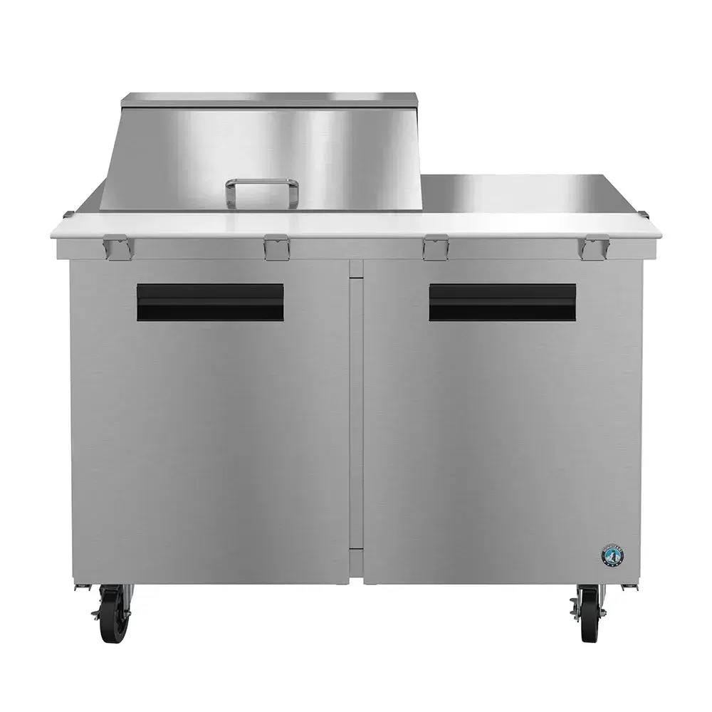 Hoshizaki SR48B-12M 48" Steelheart B Series Sandwich/Salad Prep Table with Refrigerated Base, Stainless Steel, 115v