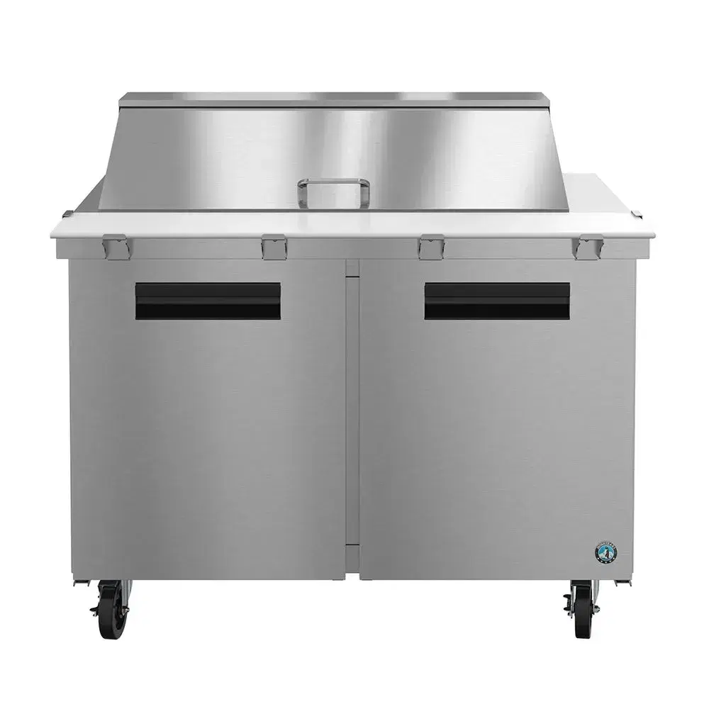 Hoshizaki SR48B-18M 48" Steelheart B Series Sandwich/Salad Prep Table with Refrigerated Base, Stainless Steel, 115v