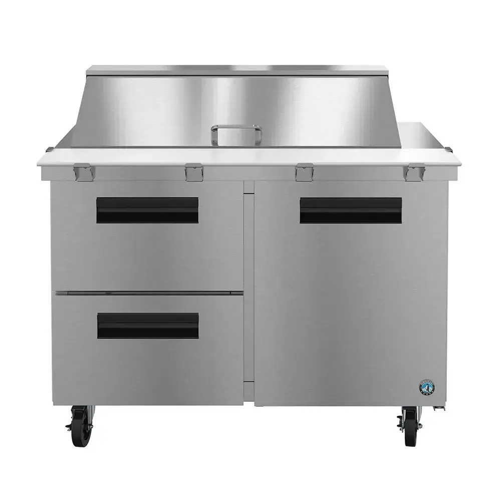 Hoshizaki SR48B-18MD2 48" Steelheart B Series Sandwich/Salad Prep Table with Refrigerated Base, Stainless Steel, 115v