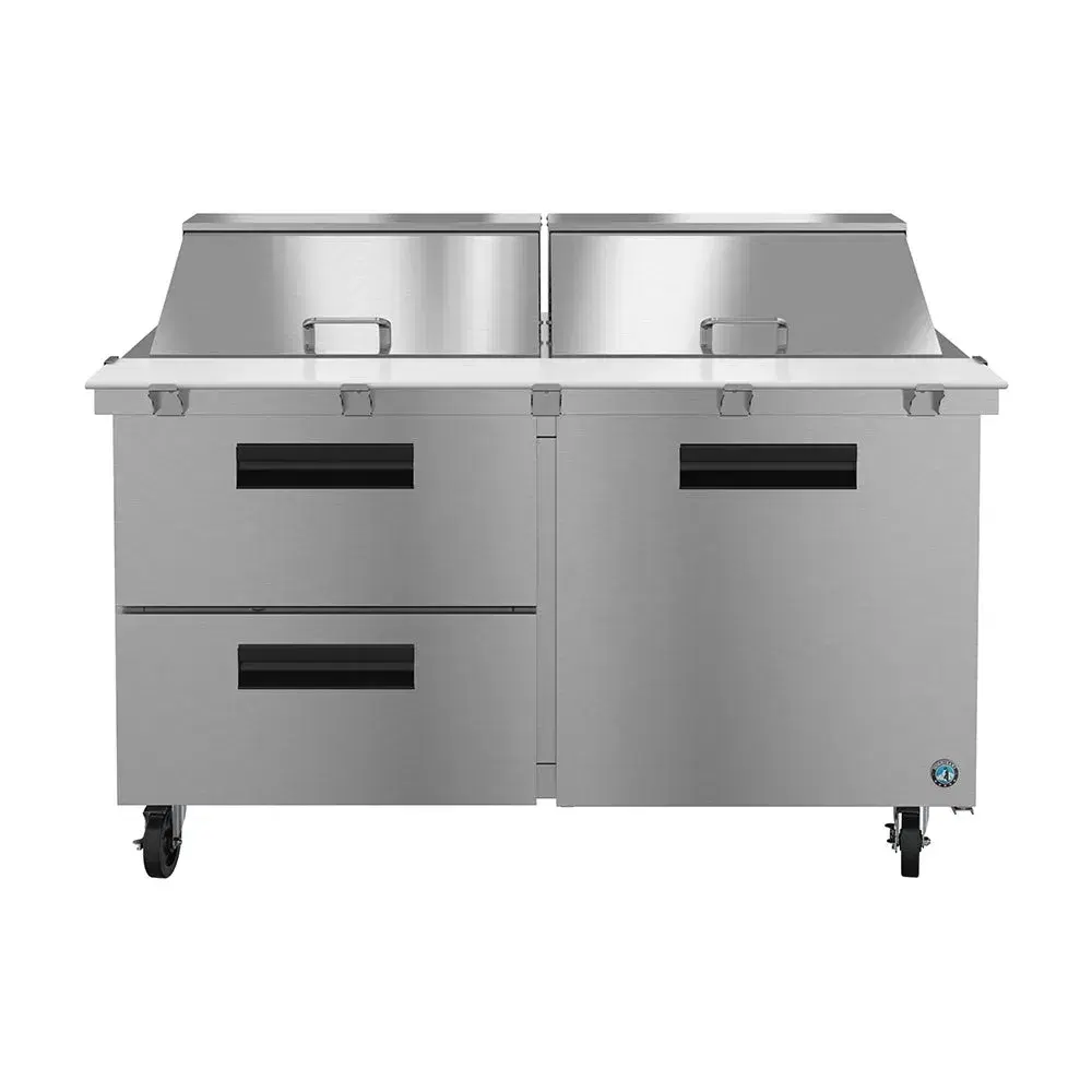 Hoshizaki SR60B-24MD2 60" Steelheart Sandwich/Salad Prep Table with Refrigerated Base, Stainless Steel, 115v