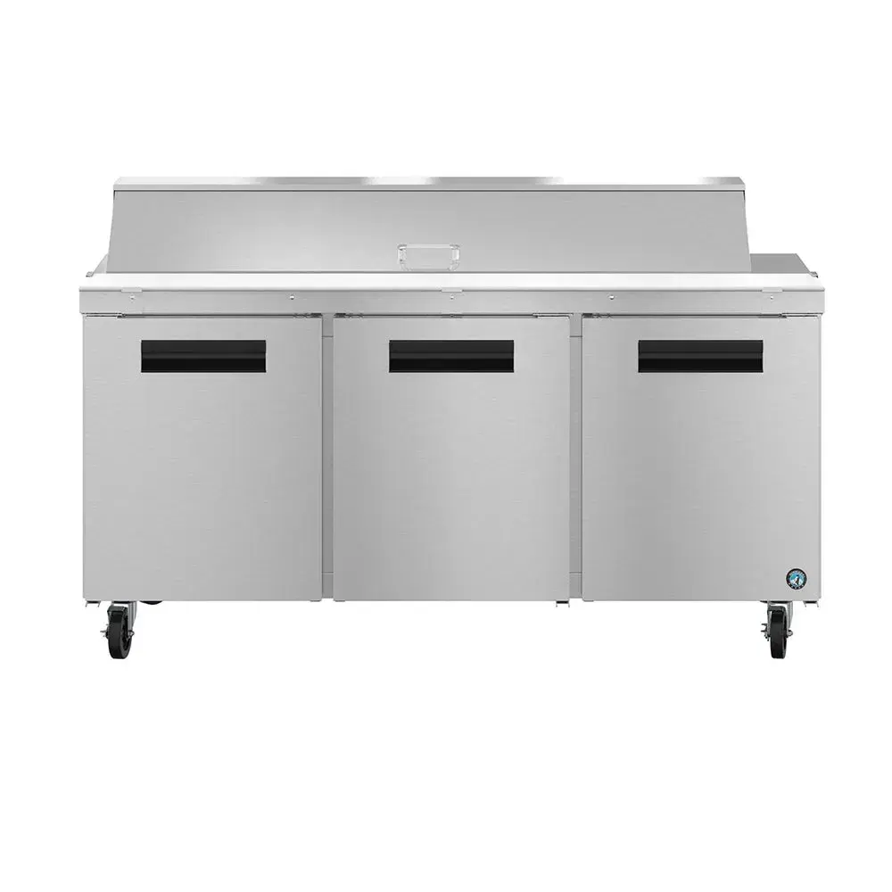 Hoshizaki SR72B-18 72" Steelheart Series Sandwich/Salad Prep Table with Refrigerated Base, Stainless Steel, 115v