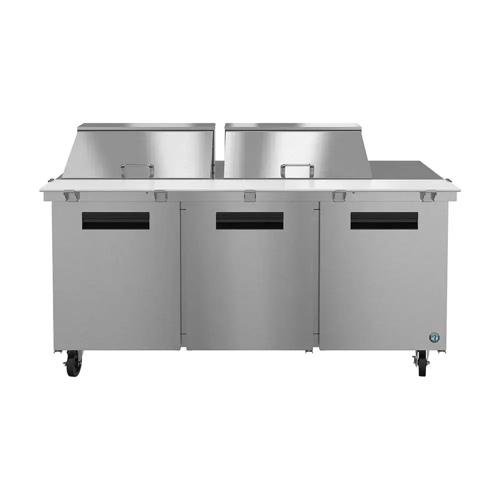 Hoshizaki SR72B-24M 72" Steelheart Series Sandwich/Salad Prep Table with Refrigerated Base, Stainless Steel, 115v