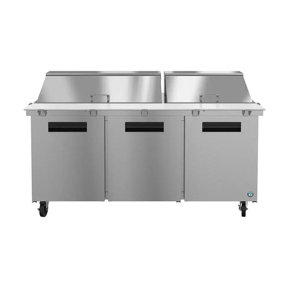 Hoshizaki SR72B-30M 72" Steelheart Series Sandwich/Salad Prep Table with Refrigerated Base, Stainless Steel, 115v