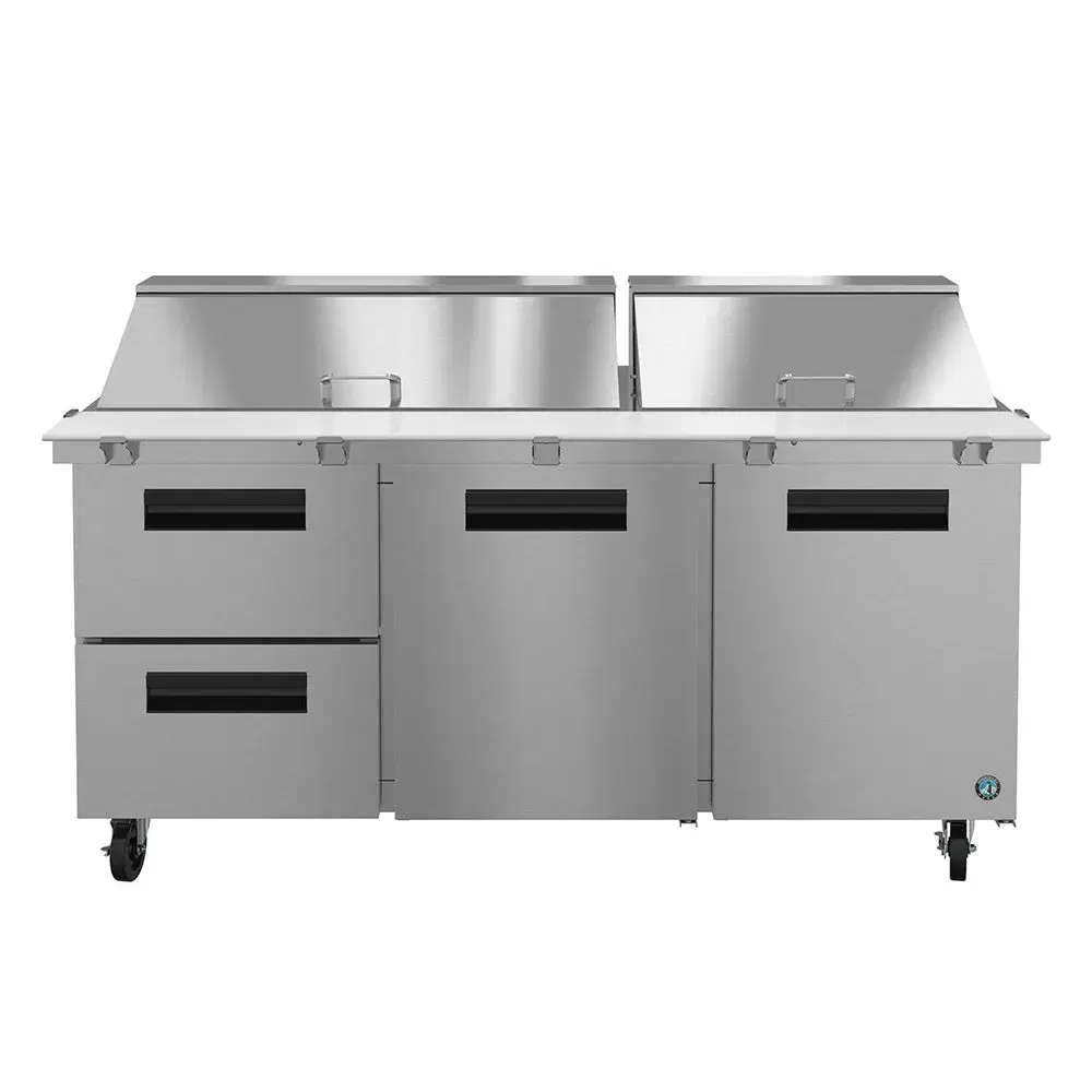 Hoshizaki SR72B-30MD2 72" Steelheart Series Sandwich/Salad Prep Table with Refrigerated Base, Stainless Steel, 115v