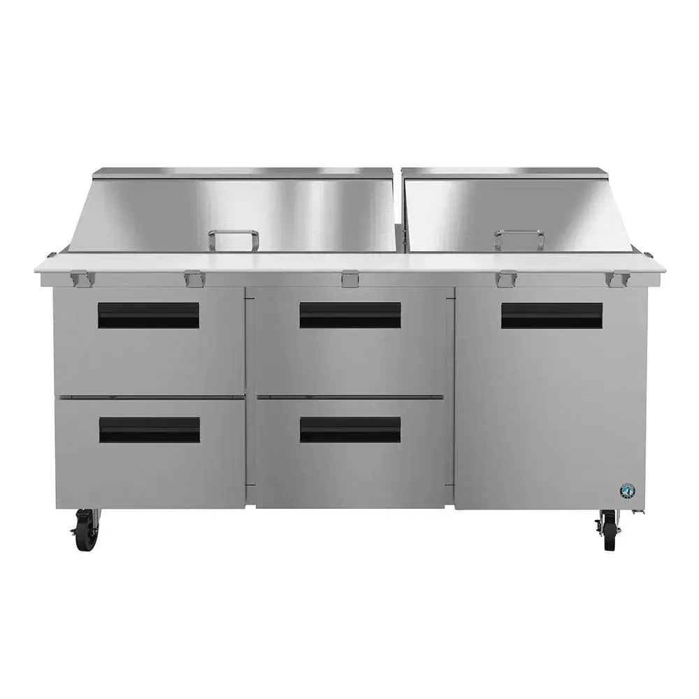 Hoshizaki SR72B-30MD4 Steelheart 72" Sandwich and Salad Prep Table – Stainless Steel Refrigerated Base, 115V