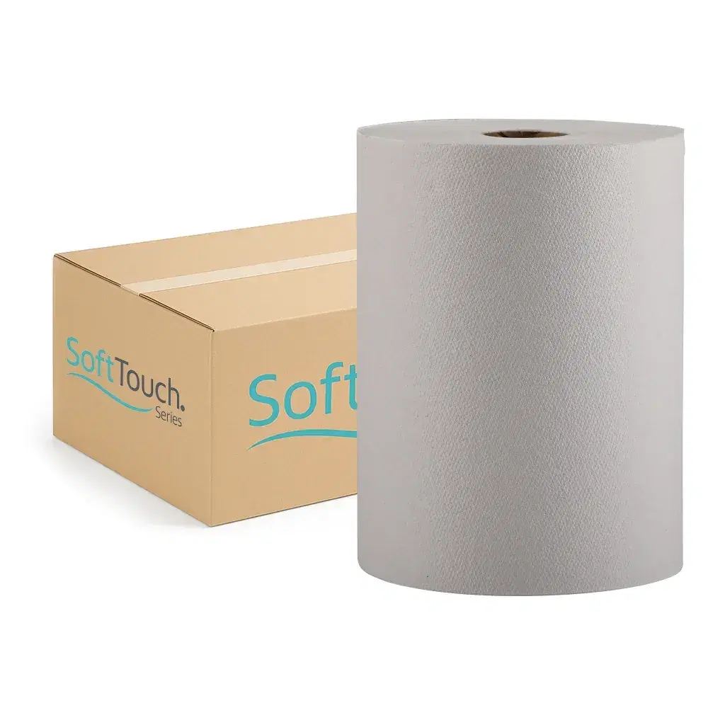 SoftTouch Series Hardwound Paper Towel, 5.25 x 10 in, White, 6 Rolls/Case