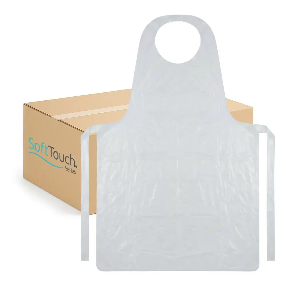 SoftTouch Series 24" x 42" Polyethylene Apron, 13 Microns, 0.511 MIL, 1000/Case