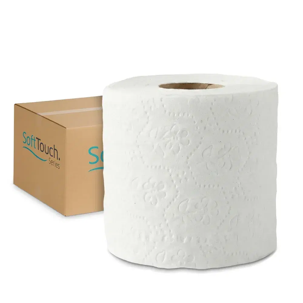 SoftTouch Series Premium Bath Tissue Roll, 4 x 3.25 in, 2-Ply, 96 Rolls/Case