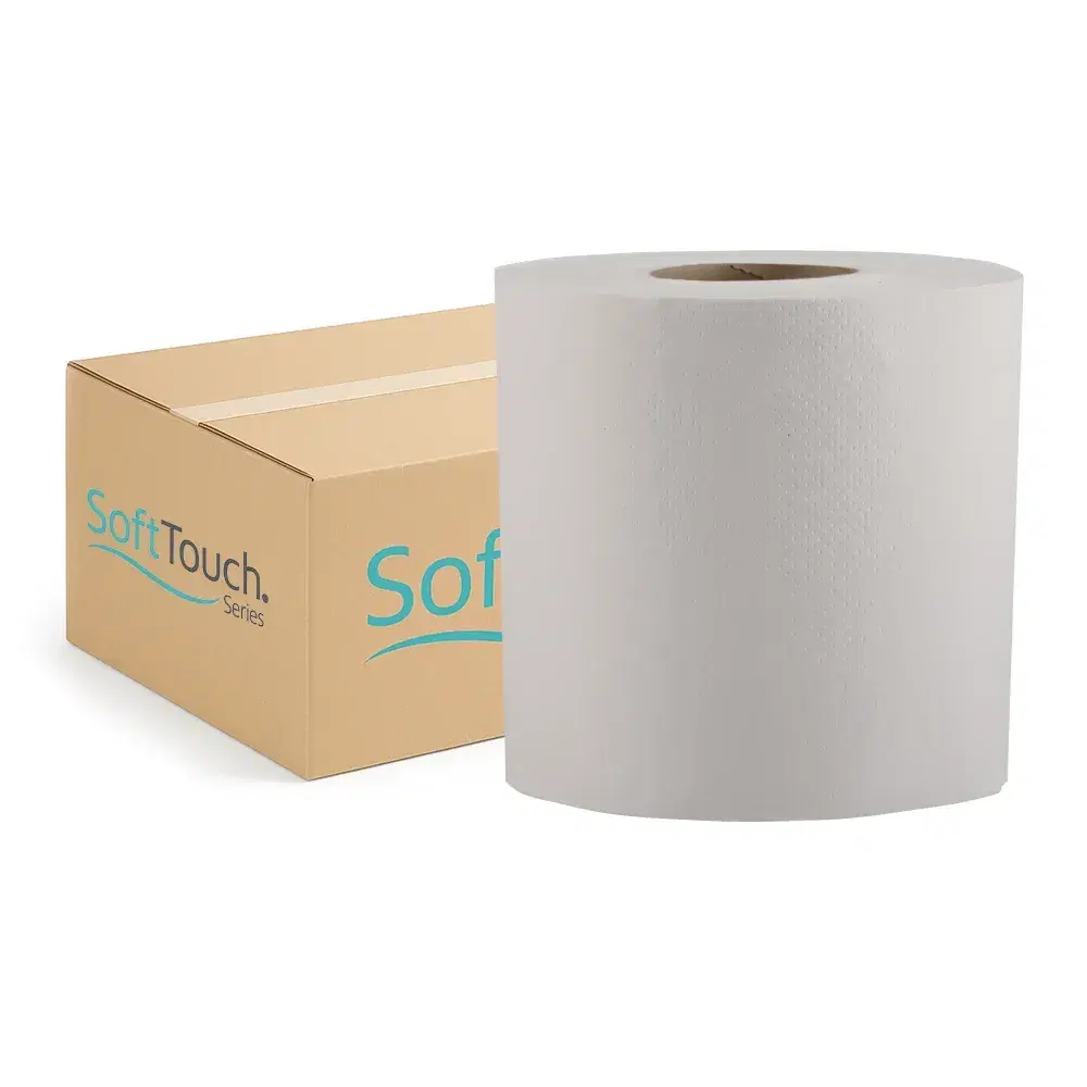 SoftTouch Series Center Pull Paper Towel, 7.6 x 8.9 in, White, 2-Ply, 3600 Sheets/Case