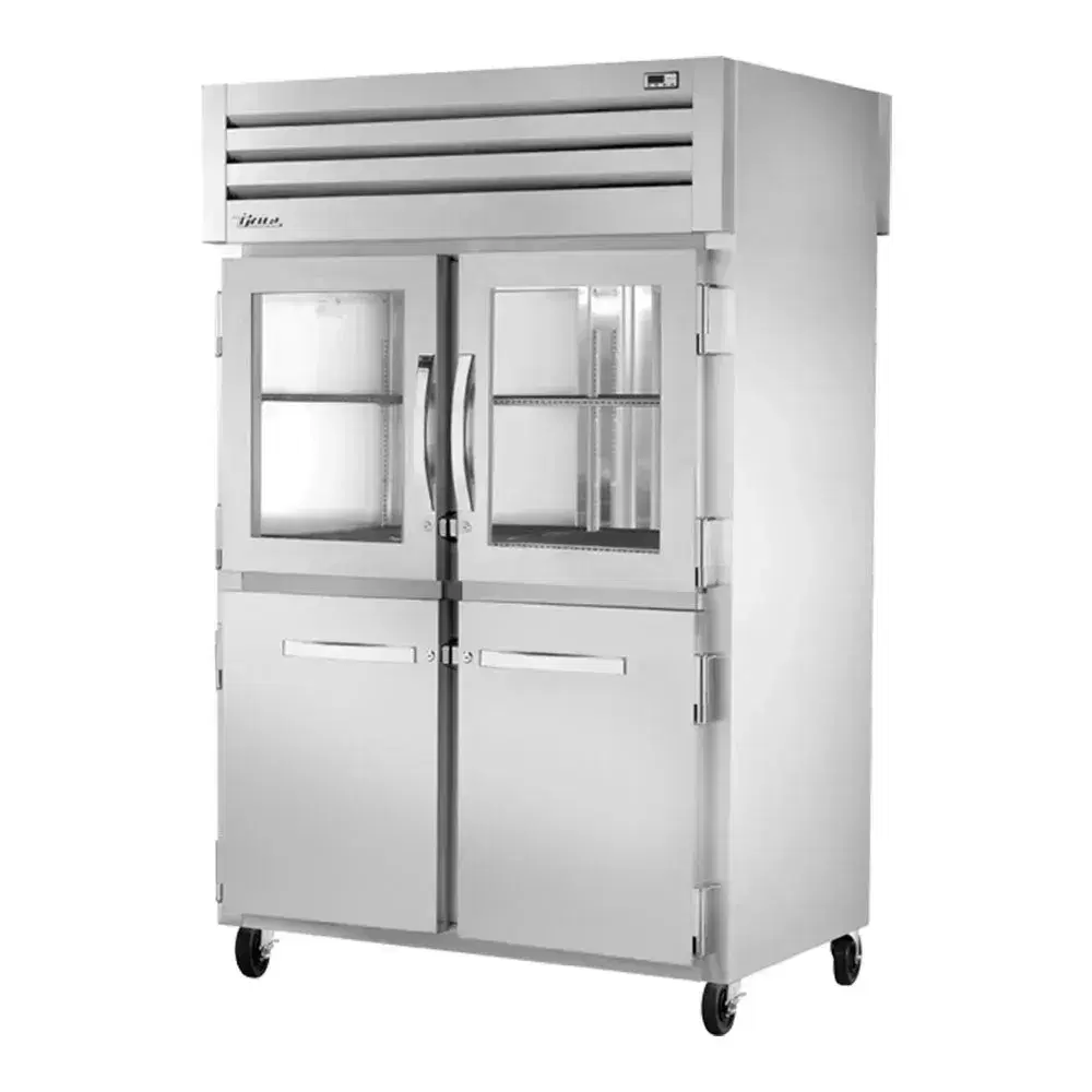 True STA2RPT-2HG/2HS-2S-HC Spec Series 52" Pass-Through Refrigerator, 2 Sections, 7 Year Warranty