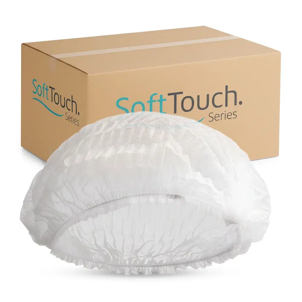 SoftTouch Series 21" Pleated Bouffant Caps, 1000/Case