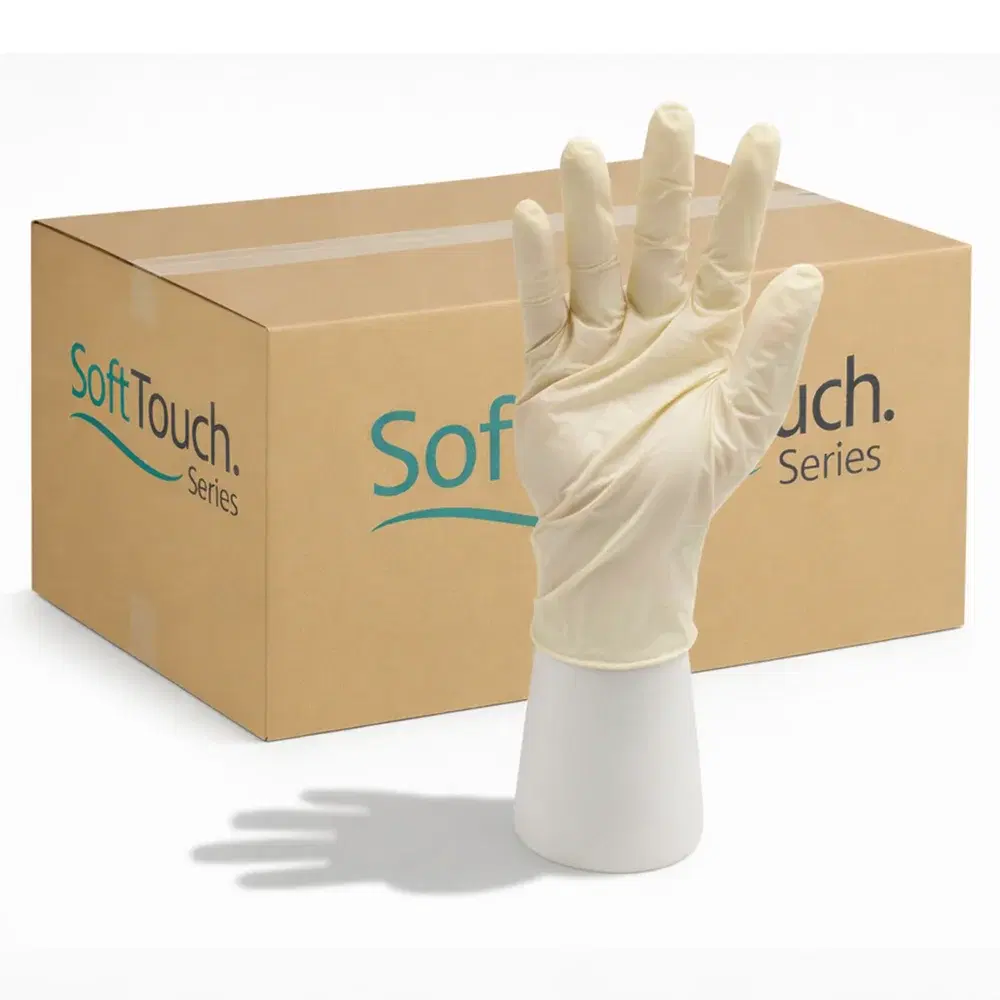 SoftTouch Series Powder-Free Disposable Latex Gloves for Foodservice, Extra Large, 1000/Case
