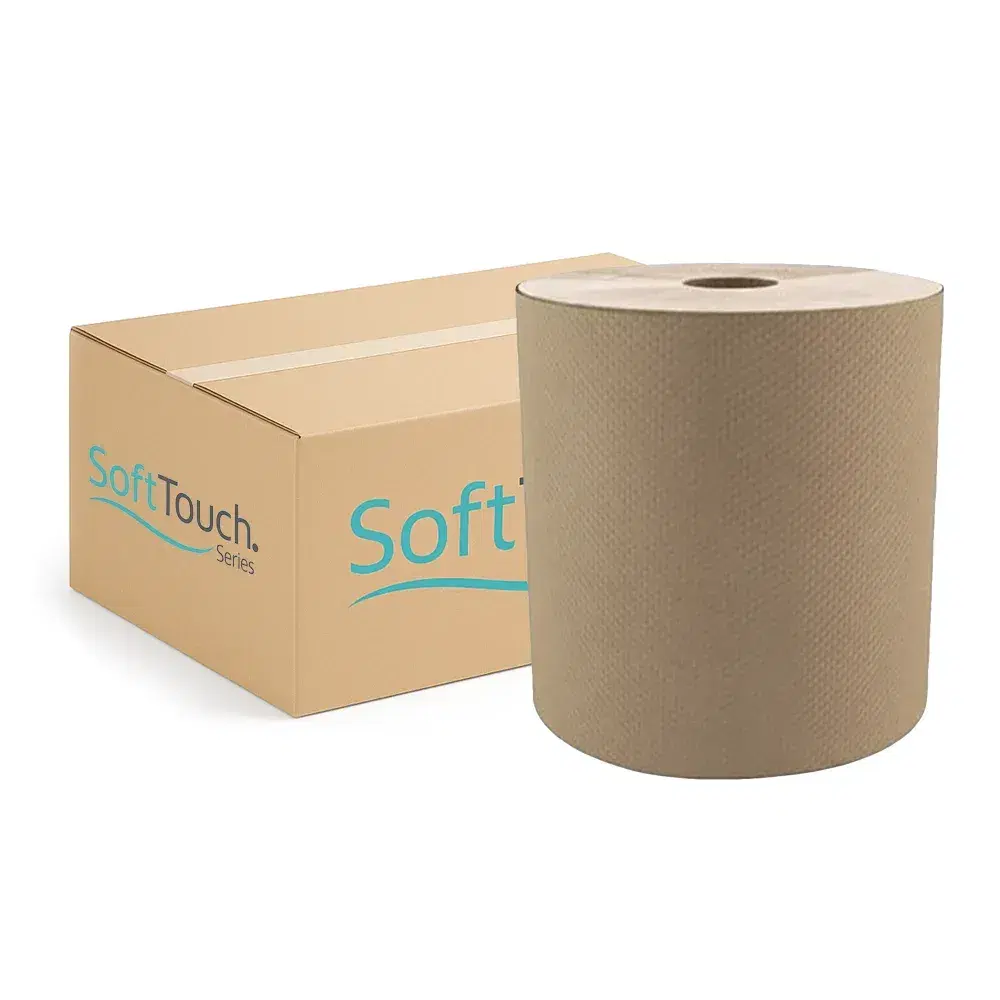 SoftTouch Series Paper Towel, 7.9 in x 800 ft, Natural, 1-Ply, 360 Sheets/Case