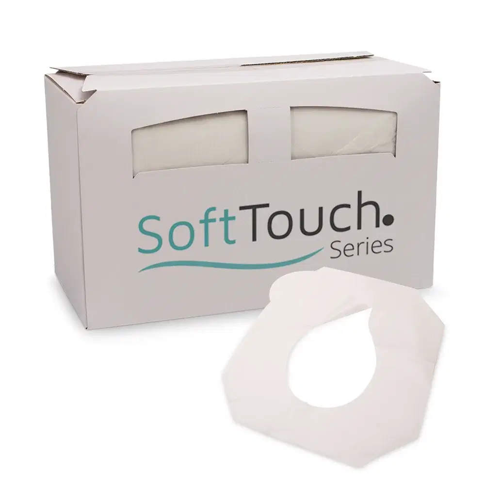 SoftTouch Series Half Fold Paper Toilet Seat Cover, White, 1000/Box