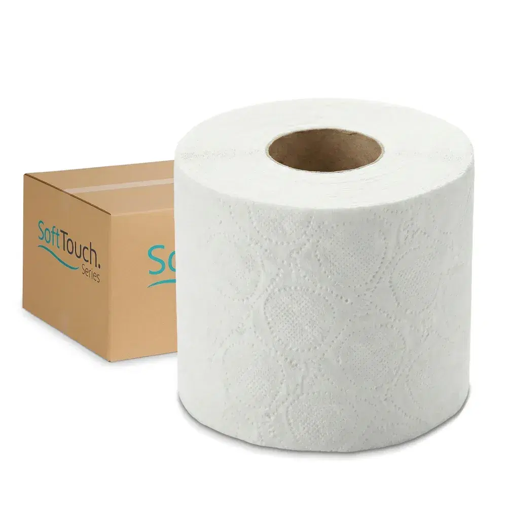 SoftTouch Series Bath Tissue Roll, 4 x 3 in, 2-Ply, 96 Rolls/Case