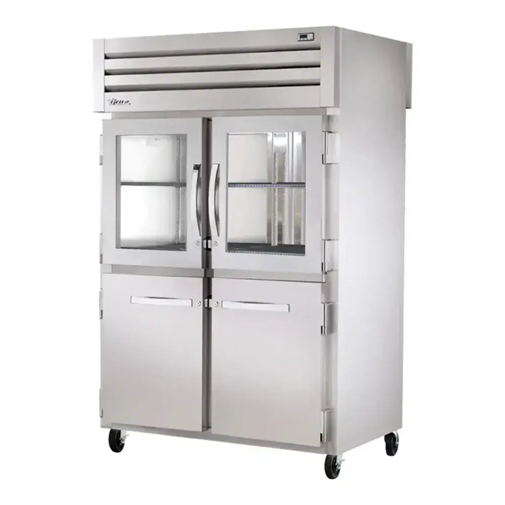 True STR2RPT-2HG/2HS-2S-HC Spec Series 52" Pass-Through Refrigerator, 2 Sections, 7 Year Warranty