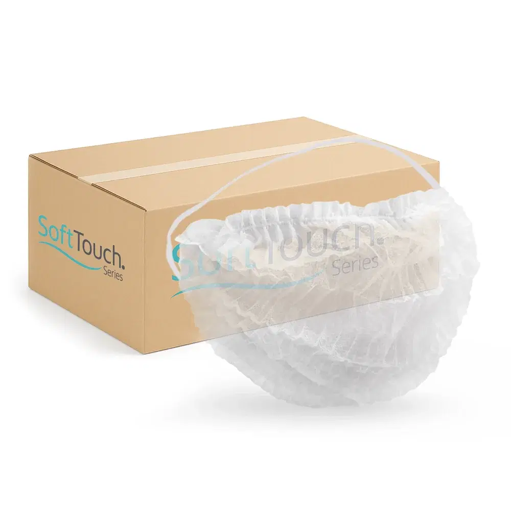 SoftTouch Series Disposable Polypropylene Beard Cover, Latex Free, White , 1000/Case