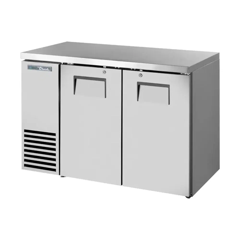 True TBB24-48-2S-Z1-SFT-S-1 48" Back Bar Cooler, Solid Door Swing, Stainless Steel, 115V, 7 Year Warranty