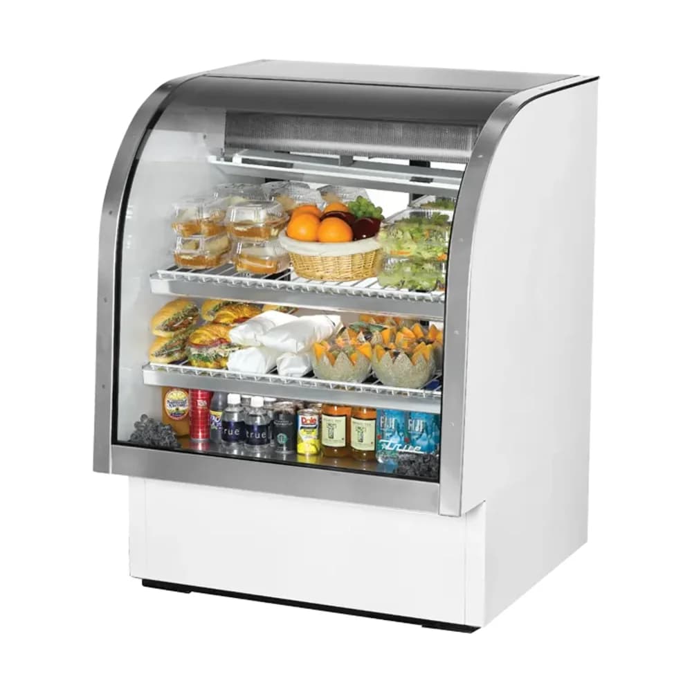 True TCGG-36-HC-LD Meat & Deli Cases, Glass Door, White, 115V, 7 Year Warranty