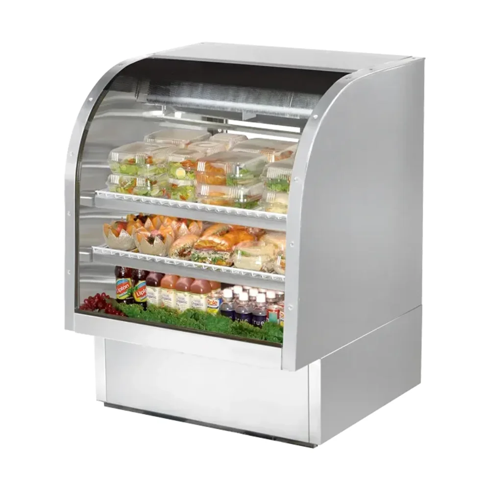 True TCGG-36-S-HC-LD Meat & Deli Cases, Glass Door, Silver, 115V, 7 Year Warranty