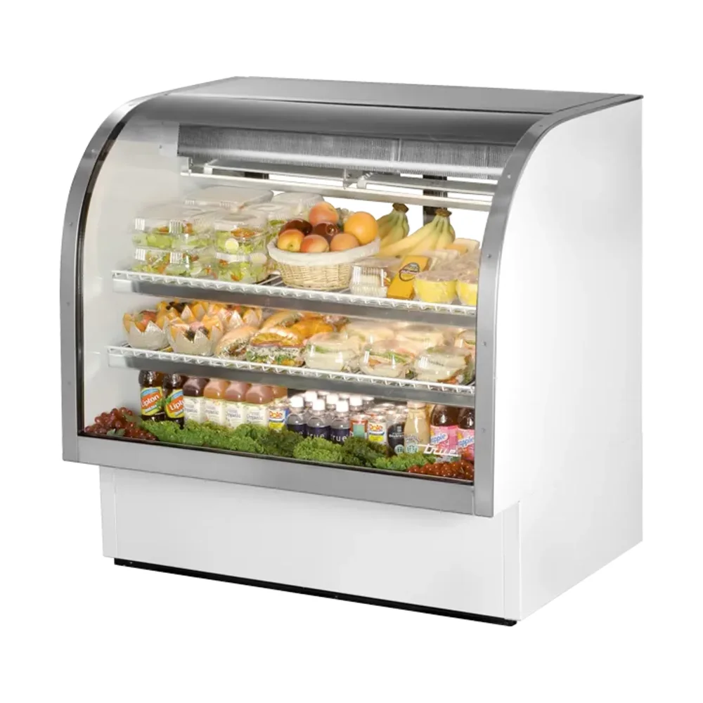 True TCGG-48-HC-LD Meat & Deli Cases, Glass Door, White, 115V, 7 Year Warranty