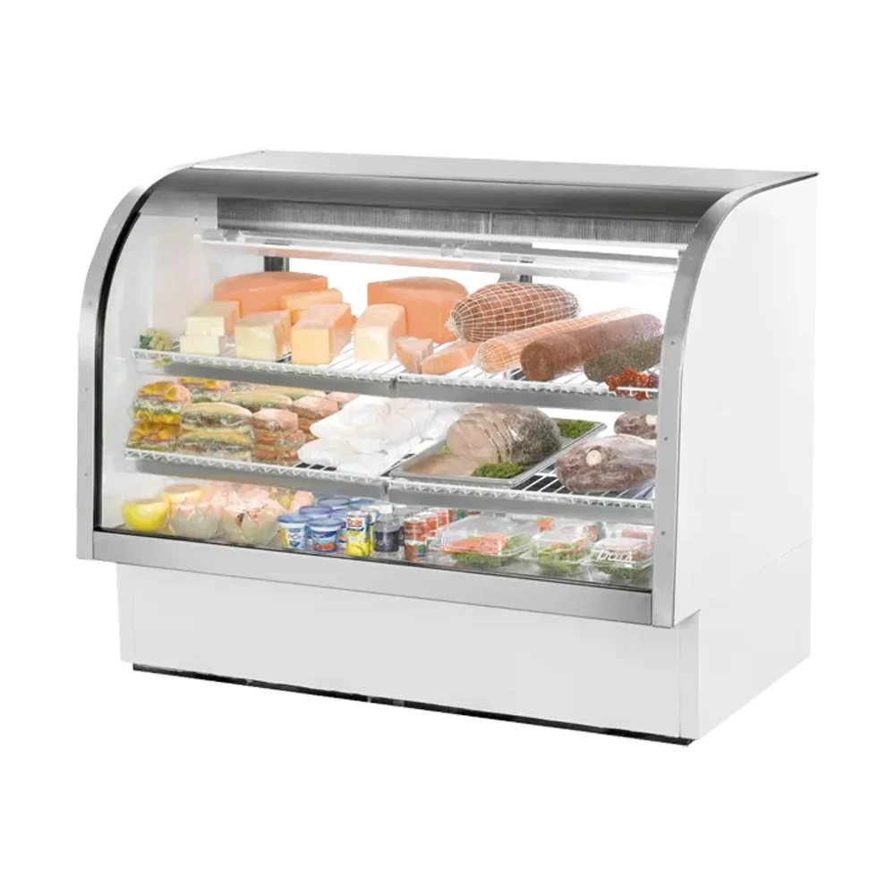 True TCGG-60-HC-LD Meat & Deli Cases, Glass Door, White, 115V, 7 Year Warranty