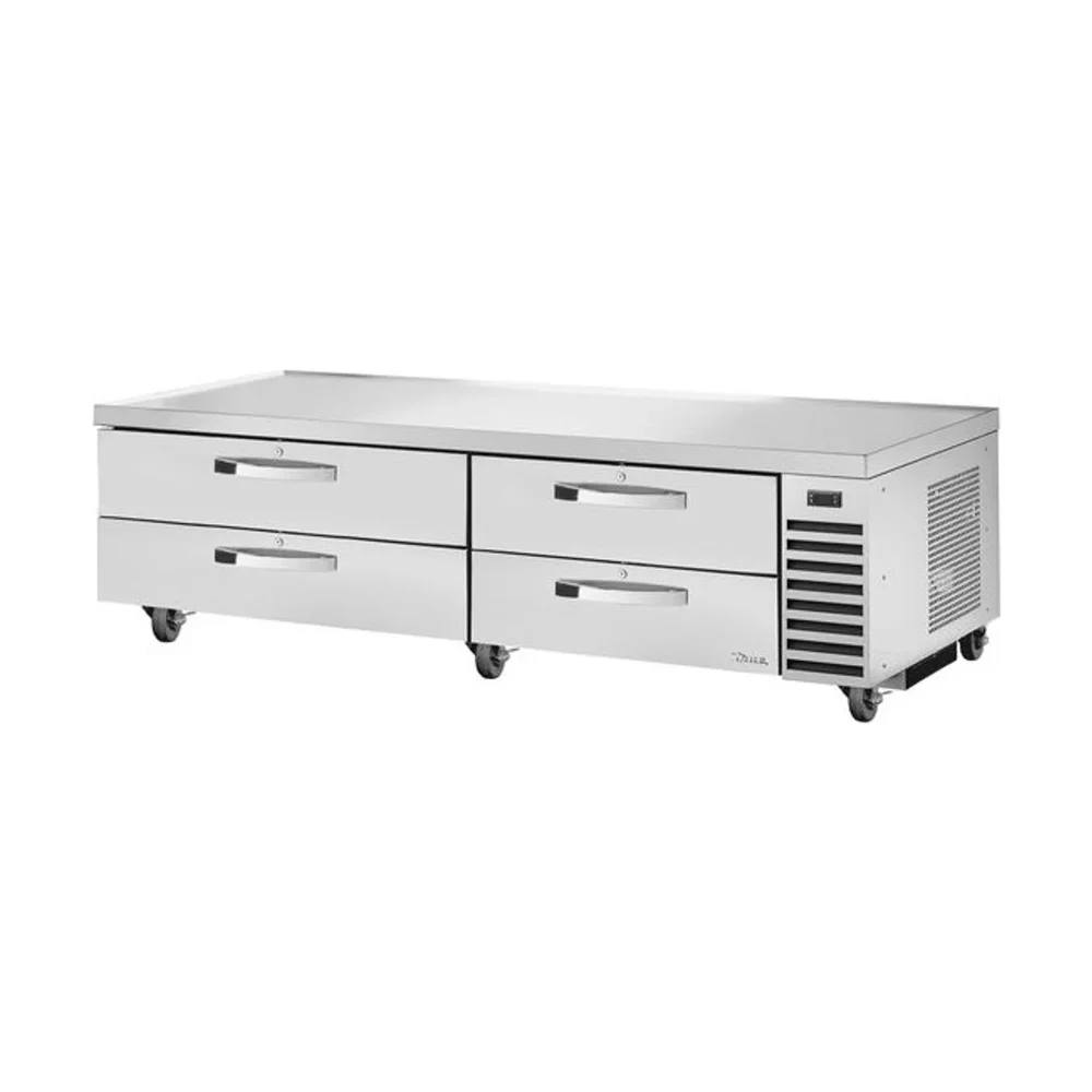 True TRCB-82-HC~SPEC3 82" Chef Base Refrigerator, 4 Drawer, Stainless Steel, 7 Year Warranty