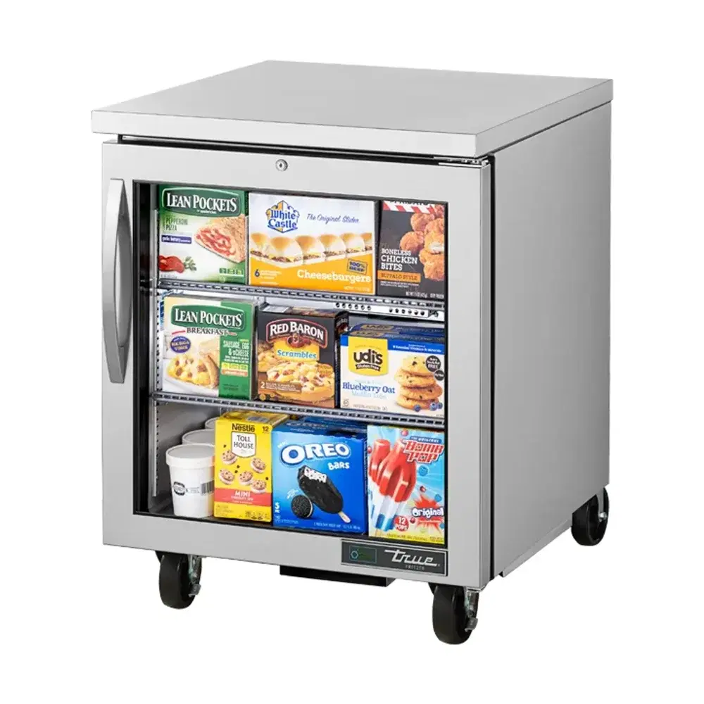 True TUC-27FG-HC~FGD01 27" Undercounter Freezer, 1 Door, Stainless Steel, 7 Year Warranty