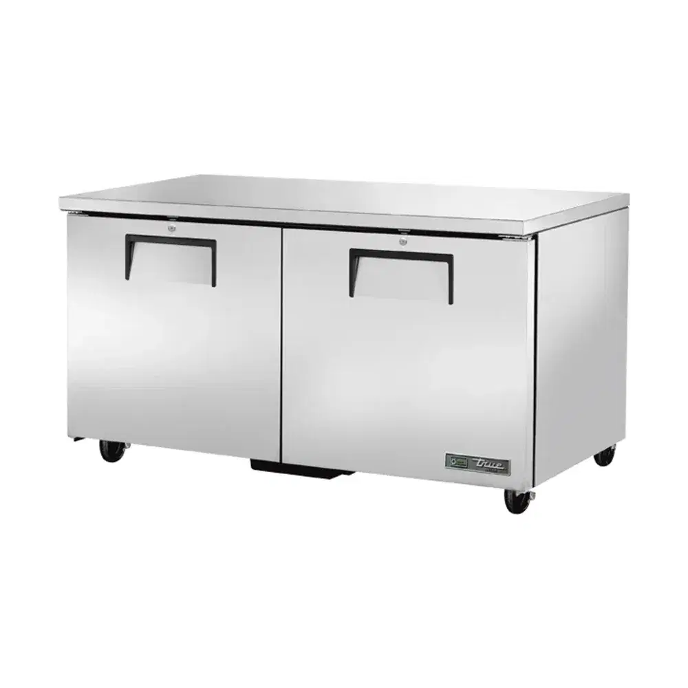 True TUC-60F-HC 60" Undercounter Freezer, 2 Door, Stainless Steel, 7 Year Warranty