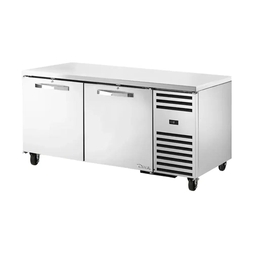 True TUC-67F-HC~SPEC3 67" Undercounter Freezer, 2 Door, Stainless Steel, 7 Year Warranty