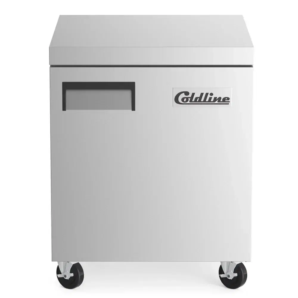 Coldline 27" Undercounter Refrigerator, Stainless Steel, 1 Door, 1 Year Warranty