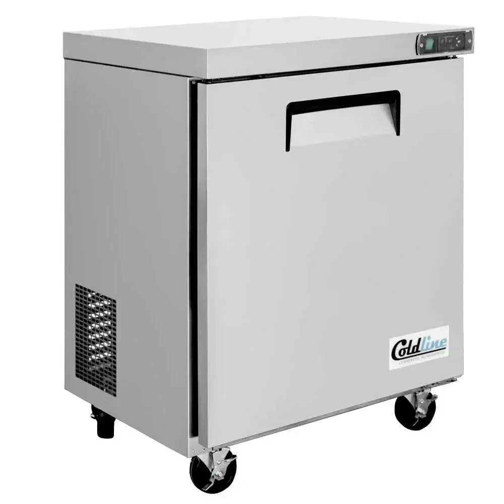 Coldline 29" Undercounter Refrigerator, Stainless Steel, 1 Door, Narrow Depth, 1 Year Warranty