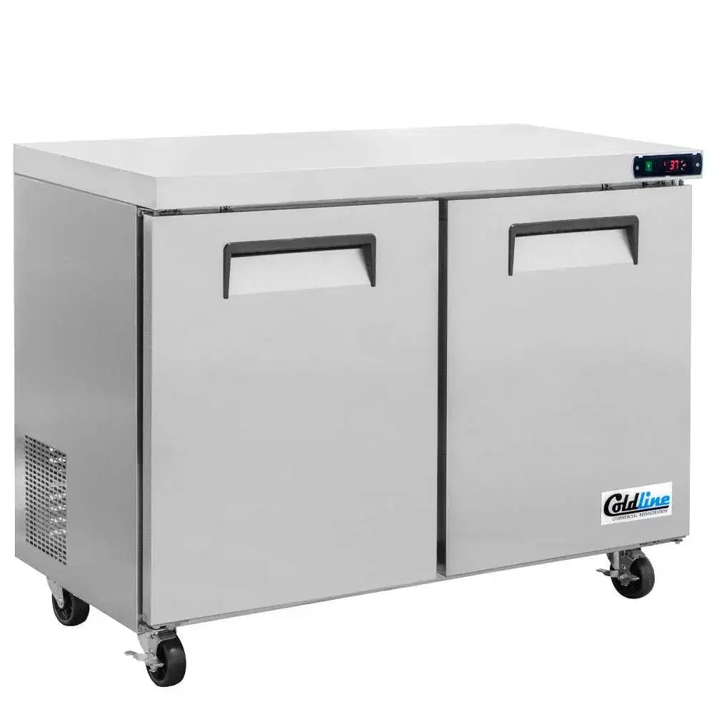 Coldline 48" Undercounter Refrigerator, Stainless Steel, 2 Doors, Narrow Depth, 1 Year Warranty