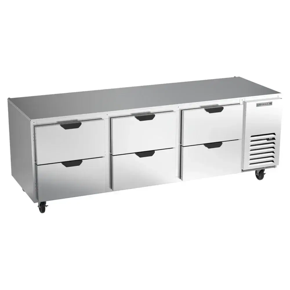 Beverage-Air UCRD93AHC-6 93" Compact Undercounter Refrigerator, 6 Drawers