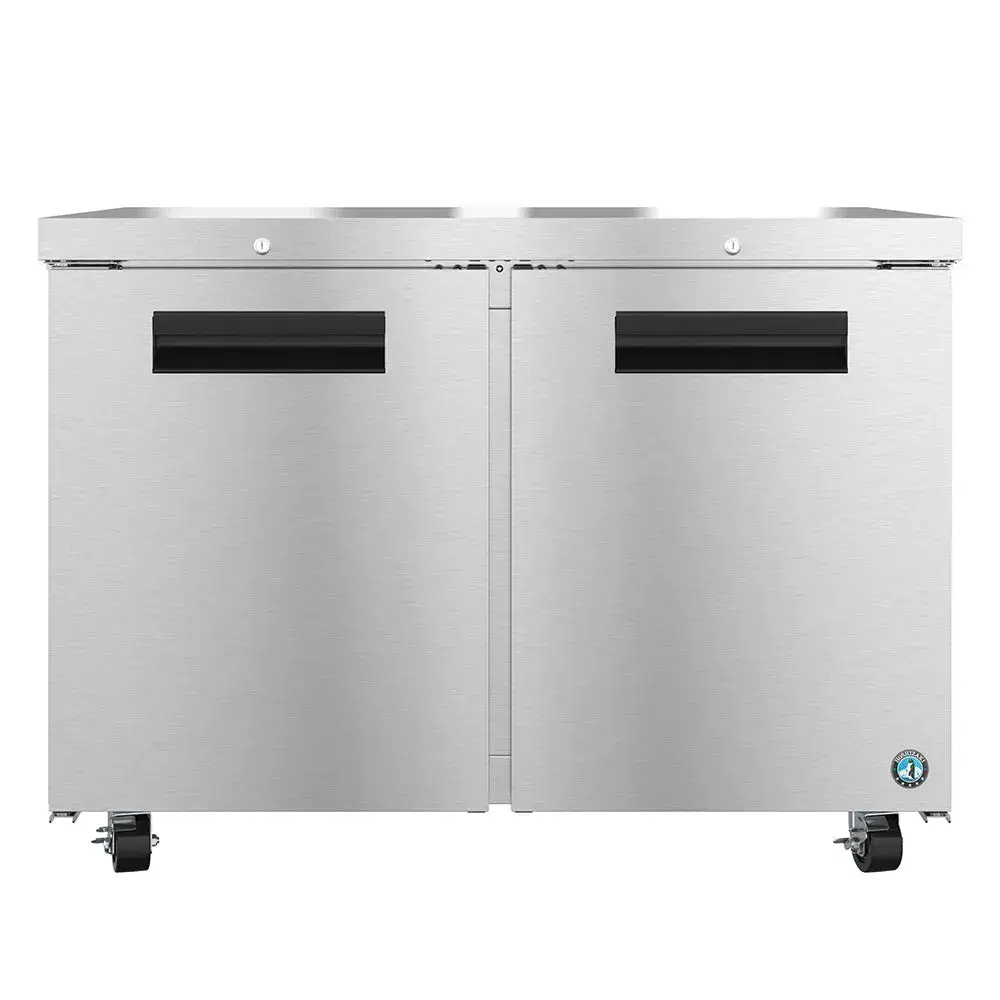 Hoshizaki UF48B-01 48" Steelheart B Series Undercounter Freezer with 2 Sections 2 Doors, Stainless Steel, 115v