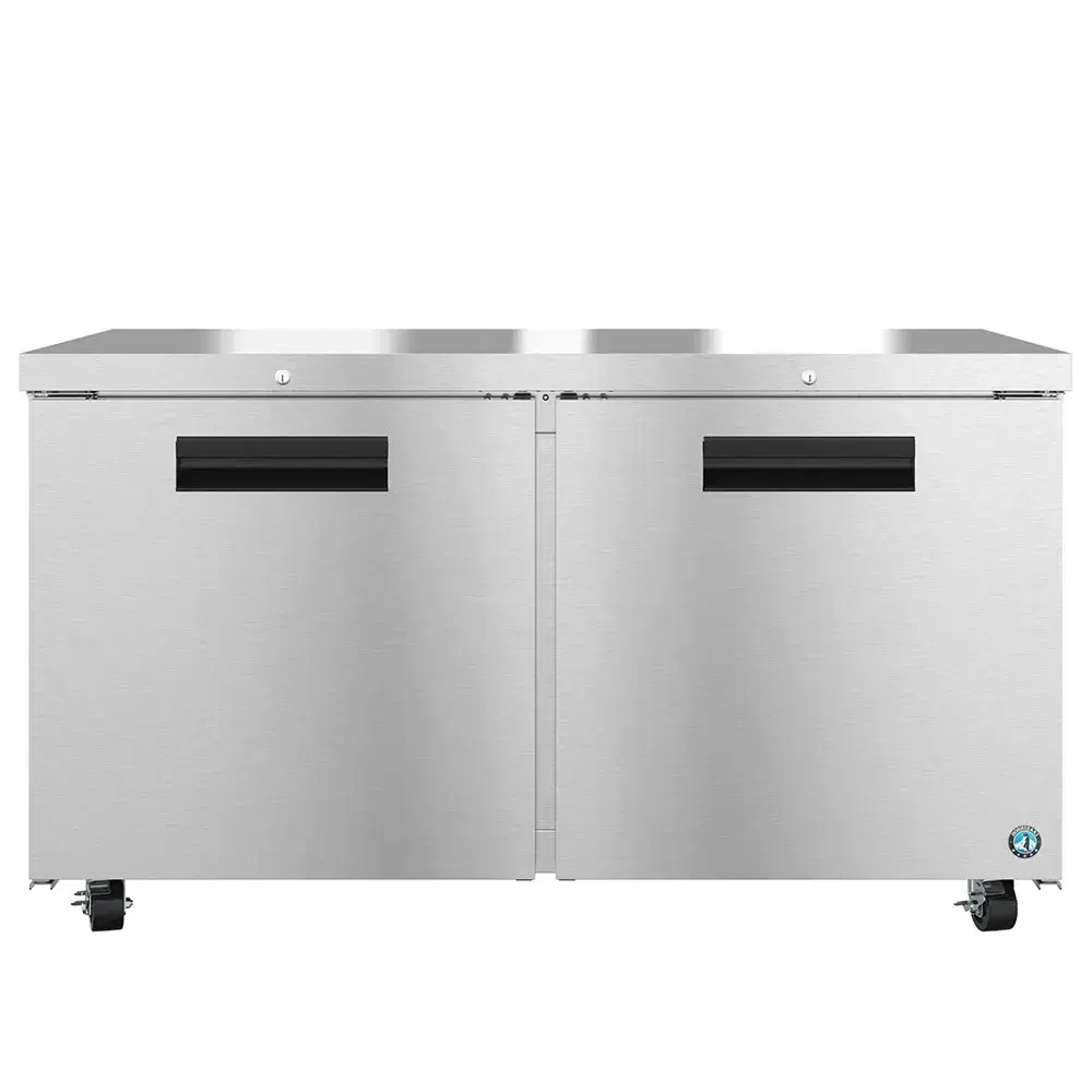 Hoshizaki UF60B-01 60" Steelheart Undercounter Freezer with 2 Sections 2 Doors, Stainless Steel, 115v