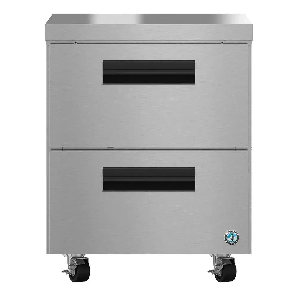 Hoshizaki UR27B-D2 27" Steelheart Series Undercounter Refrigerator with 1 Section 2 Drawers, Stainless Steel, 115v