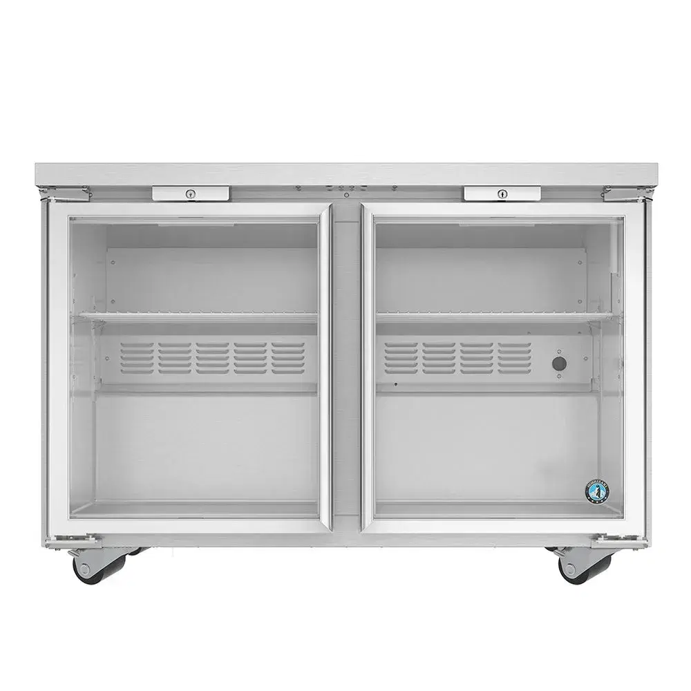 Hoshizaki UR48B-GLP01 48" Steelheart B Series Low Profile Undercounter Refrigerator, Glass Door, Stainless Steel, 115v