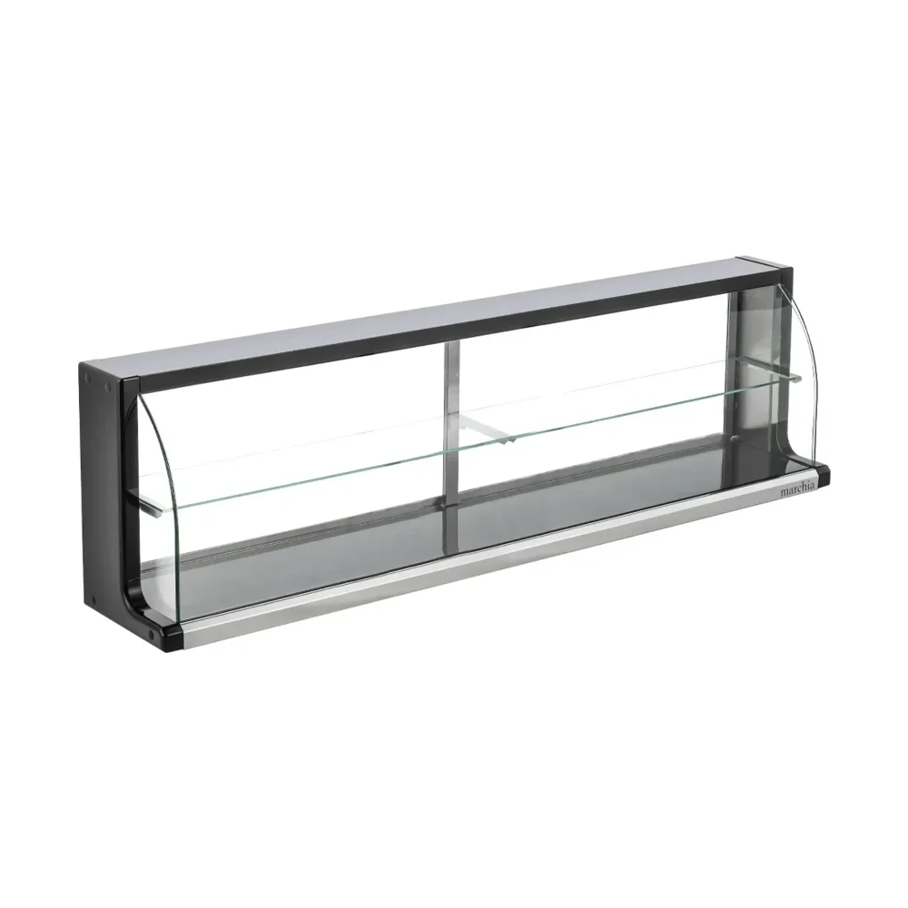 Marchia 57" Non Refrigerated Curved Glass Dry Bakery Display Case